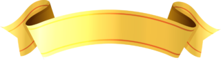 金色丝带标题框矢量图